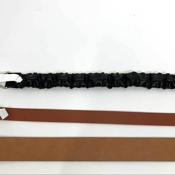 A New Day & Universal Thread Belts Bundle Set Of 3 Black Dark Orange Brown Nwt - Picture 9 of 15